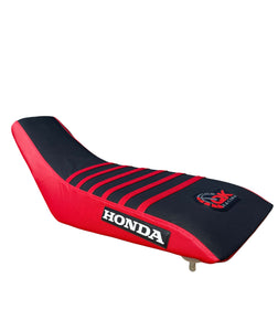 QK Racing HONDA TRX 400EX MULTI GRIP SEAT COVER 1999 2007 RED SIDES BLACK TOP RED HONDA